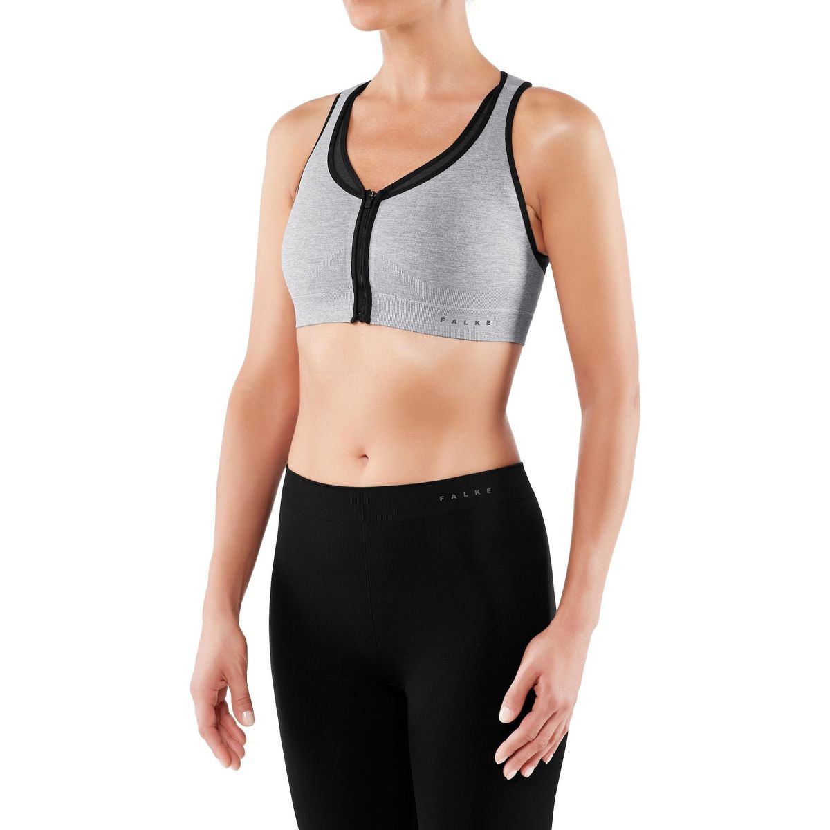 Falke Versatility Melange Maximum Support Damen Sport-bh grey-heather (3757) (3757) S 37461-3757-S