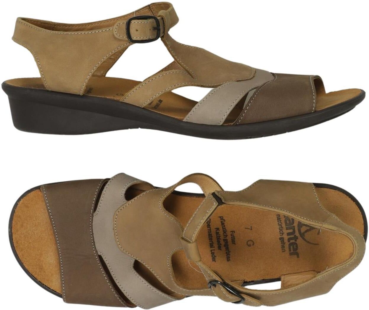 Ganter Damen Sandalen, Braun, Gr. EU 40,5 (UK 7), Leder - Second Hand