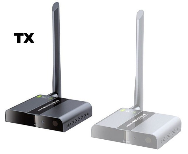 Techly IDATA HDMI-WL88M Draadloze AV-zender en -ontvanger, 1920 x 1080 pixels, 50 meter, Zwart