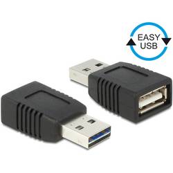 Delock USB 2.0 Adapter [1x USB 2.0 Stecker A - 1x USB 2.0 Buchse A] 65520 beidseitig verwendbarer Stecker