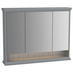 VitrA Valarte LED-Spiegelschrank 62235 98x17x76cm, 3 Spiegeltüren, Korpus grau matt