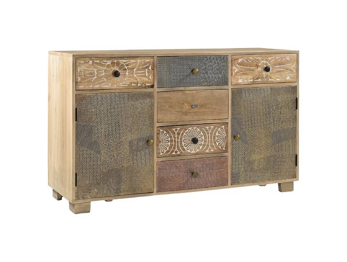 Buffet massif 140 x 80 x 40cm Beige