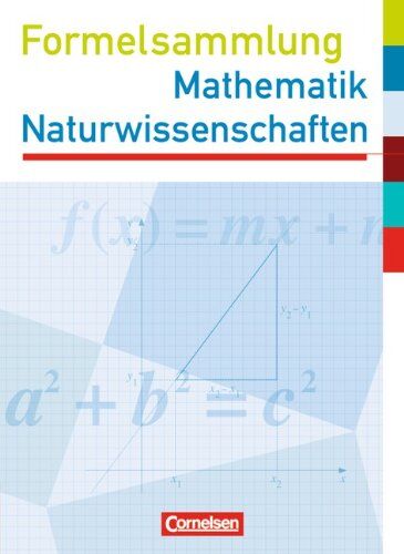 Dirk Köcher - Formelsammlungen Sekundarstufe I - Westliche Bundesländer (außer Bayern): Mathematik - Naturwissenschaften: Formelsammlung. Mit Prüfungseinleger: Mit eingelegten Formelseiten für die Prüfung - Preis vom 18.10.2026 19:22:15 h