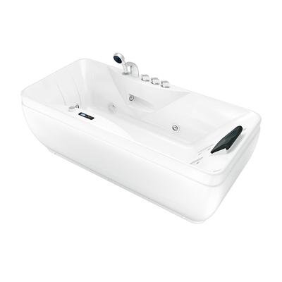 AcquaVapore Whirlpool Pool Badewanne Wanne W49-PR 170x80cm mit Farblicht, aktive Schlauch-Reinigung