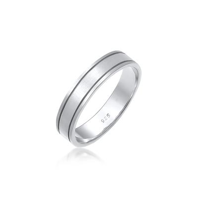 Partnerring ELLI PREMIUM "Ring Paarring Bandring Trauring Hochzeit Ehe 925 Silber" Gr. 52, silber, Fingerringe, Damen, 52, Silber 925 (Sterlingsilber)