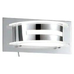 5 Watt COB-LED Design Wand Lampe Leuchte Metall Chrom Schalter modern TRIO 222070106
