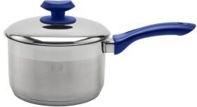 ybmhome YBM Home Professional Chef’s 18/10 Stainless Steel Sauce Pot Covered Tri-Ply Capsule Base With Handle, Induction Compatible