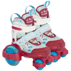Hudora, Mädchen, Rollschuhe, Rollschuh My First Quad LED (26), Pink