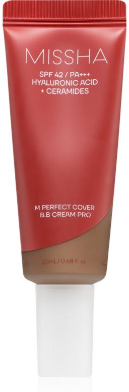 Missha M Perfect Cover BB Cream Pro hydrating BB cream with high sun protection shade #41 20 ml