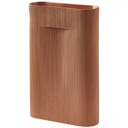 Muuto Ridge Vase, höhe 48,5 cm, terracotta