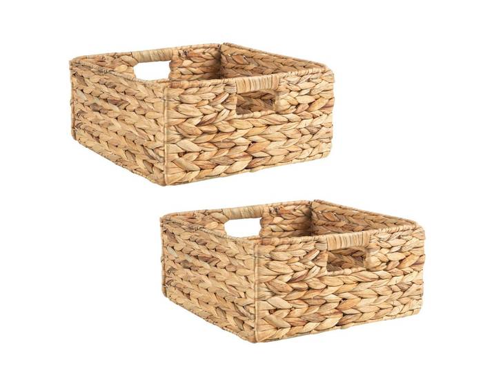 AUFBEWAHRUNGSKÖRBE LANZI 2er-Set natur