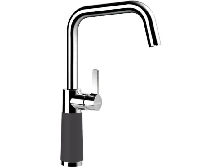 SCHOCK Küchenarmatur SC-530 Dusk – graue hochdruck Armatur CRISTADUR mit Festauslauf und Standard Norm-Anschlüssen