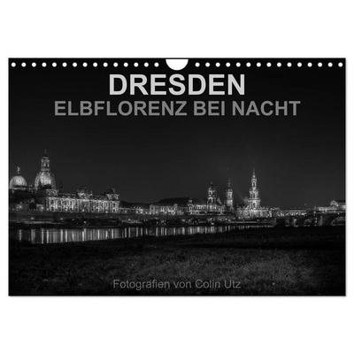 Dresden - Elbflorenz bei Nacht (Wandkalender 2027 DIN A4 quer), CALVENDO Monatskalender