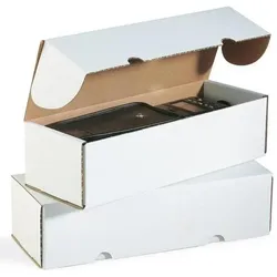 Transpak, Versandkarton + Versandbox, Klappschachtel 1-wellig Masse 308x206x80mm Qualität 1.20 B weiss weiss (50 Stk.)