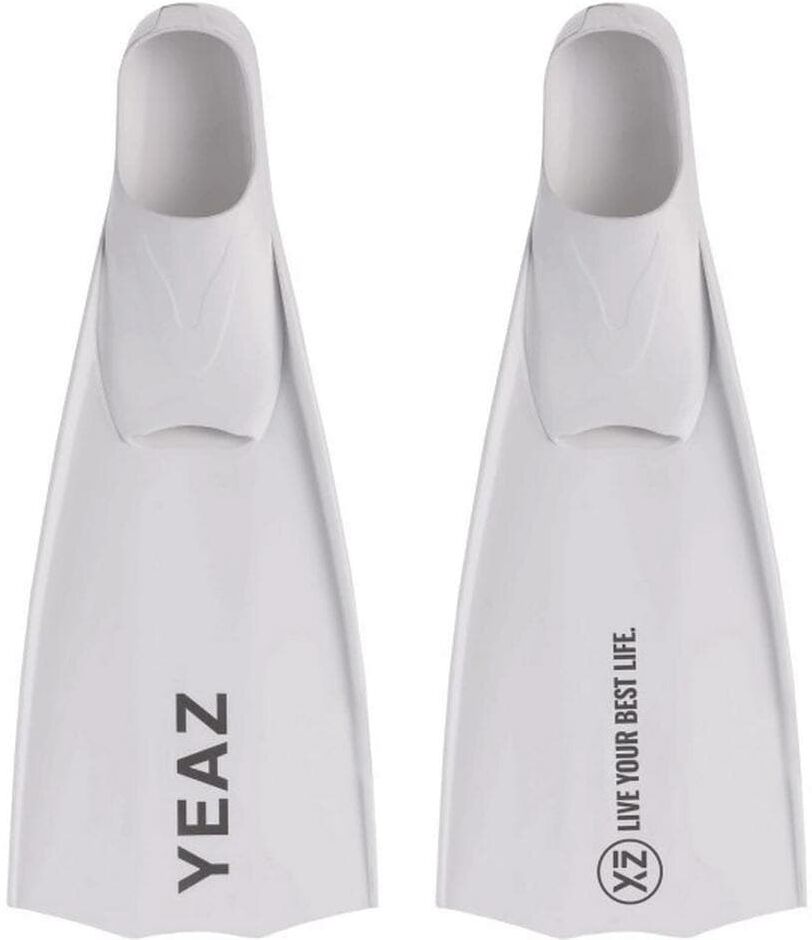 Flosse YEAZ "Vibes swim fins, 40-41", weiss (weiß), Flossen, 40-41, Kunststoff, Flosse weiß 40-41