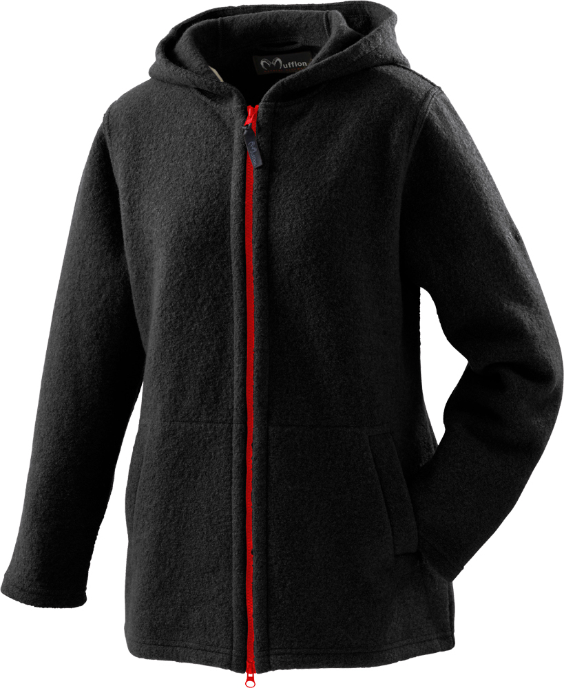 Mufflon W100 Mu-Mia kohle RV rot L
