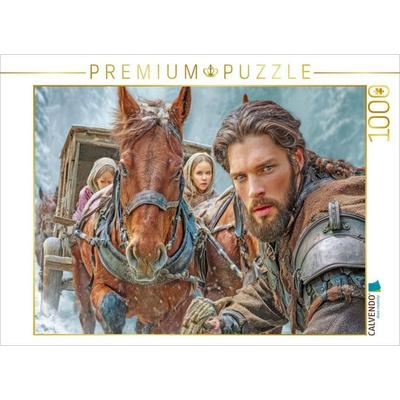 CALVENDO Puzzle Pferde und Kutschen | 1000 Teile Lege-Größe 64x48cm Foto-Puzzle für glückliche Stunden