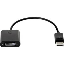 HP F7W96AA DisplayPort / DVI Adapter [1x DisplayPort Stecker - 1x DVI-Buchse 24+1pol.] Schwarz