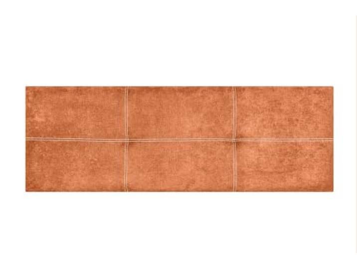 Matris Kopfteil aus fleckenabweisendem Bergamo-Stoff, schmutzabweisend, in 13 Farben, einfach aufzuhängen, Orange, 145 x 50 x 5 cm, Bett 135 cm