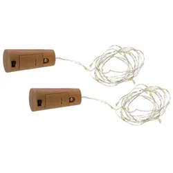 LED-Lichterkette "Korken", 2 Stück