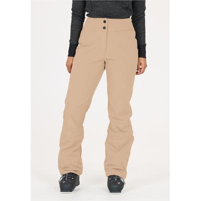 Skihose WHISTLER "Sierra", Damen, Gr. 40, EURO-Größen, beige, 6% Elasthan, 94% Polyester, unifarben, lang, Hosen Skihose, mit Slim-Fit-Passform