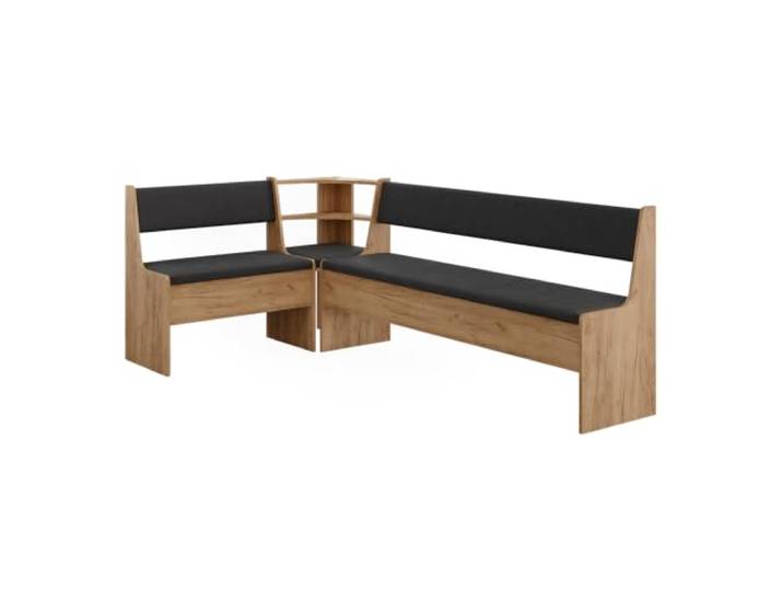 Vitalispa Eckbankgruppe Roman , Goldkraft Eiche, 120.1 x 210.1 cm geeignet für platzsparende Ecklösungen im Essbereich