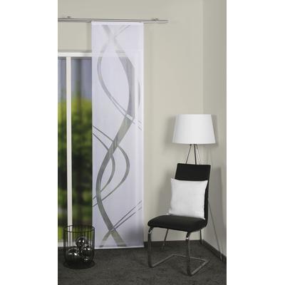 Schiebegardine HOME WOHNIDEEN "TIBASO, 1 Stück, Paneelwagen, transparent", weiß, B:57cm H:175cm, Wirkware, Polyester, Gardinen, halbtransparent
