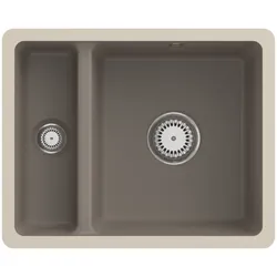 Villeroy und Boch Unterbauspüle 675801TR mit Ablaufgarnitur und Handbetätigung, Timber