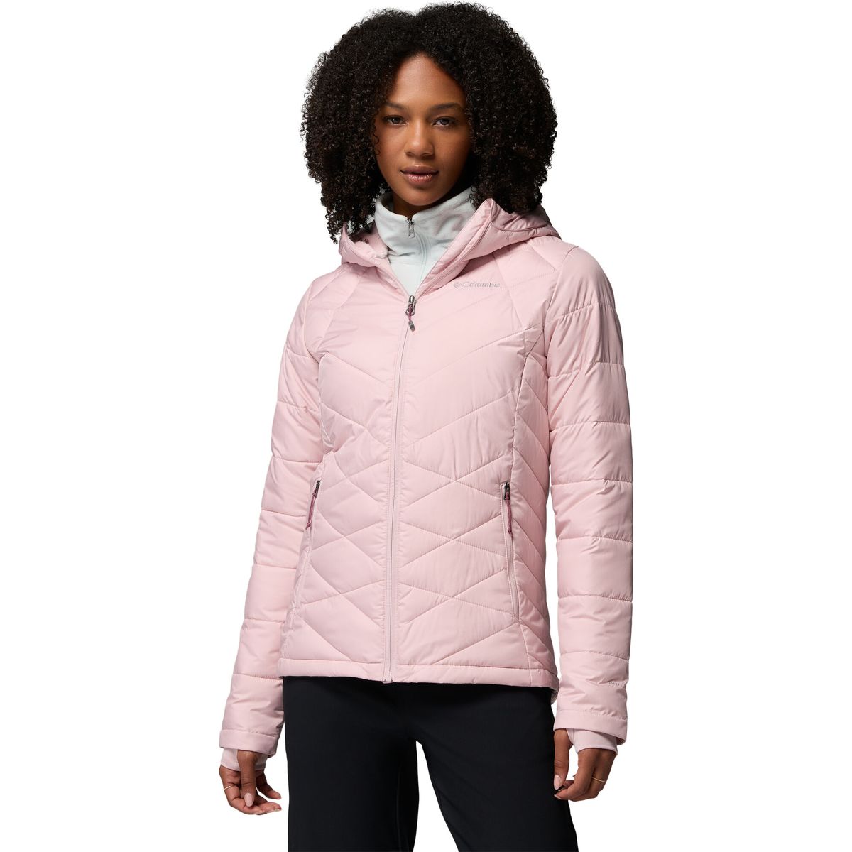 Columbia Women's Heavenly Hooded Jacket mineral pink (620) S 173815-1738151-620-S