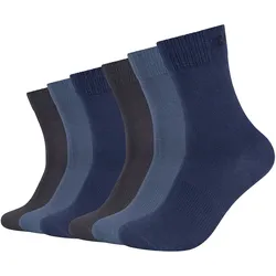 6er Pack Camp David Action-Mesh Crew Socken Herren 5767 - grisaille 39-42
