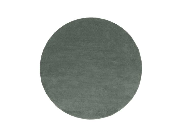 Tapis en laine rond vert d 150