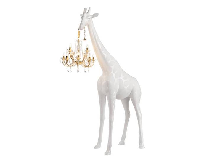 QEEBOO lampadaire GIRAFFE IN LOVE M (Blanc - Polyéthylène)