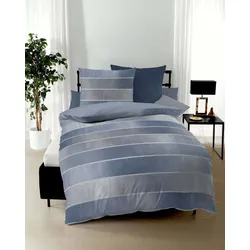 kaeppel Bettwäsche Satin Timeless blau 155x200 cm + 80x80 cm
