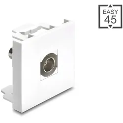DELOCK Easy 45 Modul BNC Buchse zu BNC Buchse weiß