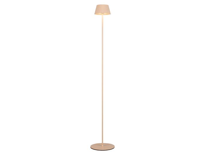 Lampadaire LED\, métal\, sable\, variateur tactile\, IP44\, H 123 cm