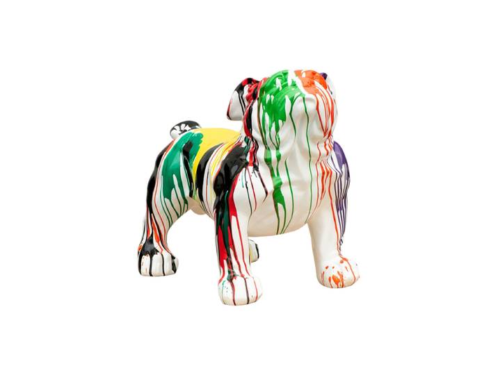Handgefertigte Design Skulptur ,,Bunter Hund XL“ 94 x 71 cm Multicolor Crea Collection