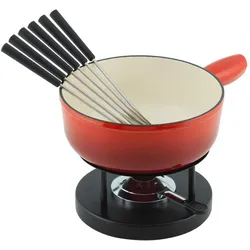 Kuhn Rikon Käsefondue, Fondue Set, Rot