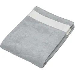 Kariban Velours Strandtuch K118 light grey/white one size