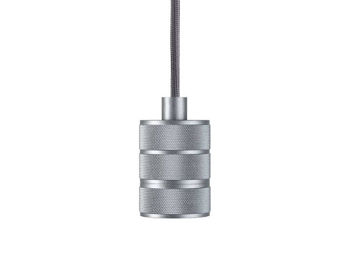 Suspension Neordic Tilla 4 x 4cm Gris/Gris Microfibre E27