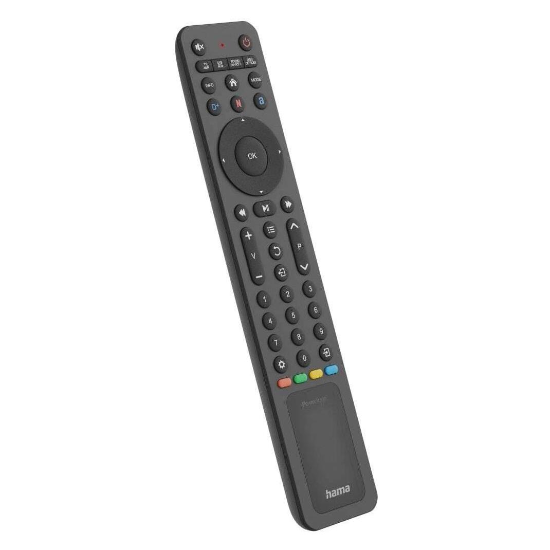 Hama Universal-Fernbedienung TV, IR, Solar, für 8 Geräte, lernfähig, App-Tasten (Universal Fernbedienung, Infrarot) (00221057)
