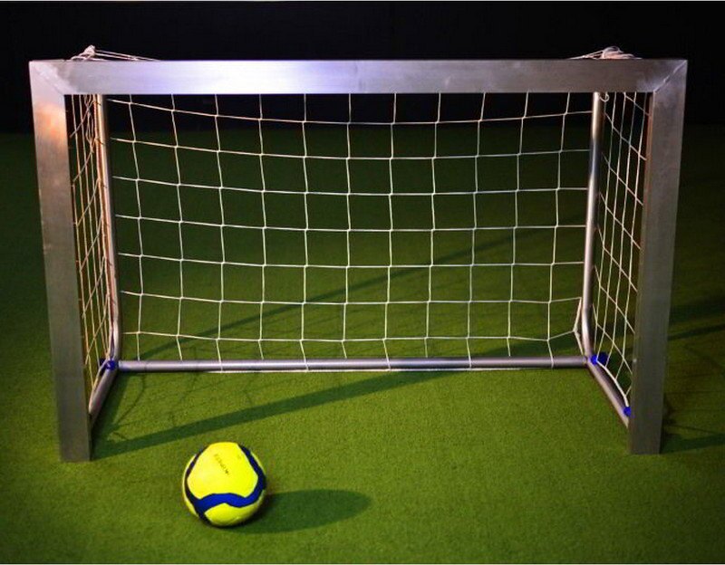 Netsportique Mini-Fußballtor aus Aluminium 1,5 x 1 m - sehr hohe Festigkeit - klappbar!
