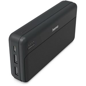 Hama Powerbank Power Pack Pocket 20, 20000mAh, 2x USB-A, Ladeleistung 10,5 Watt