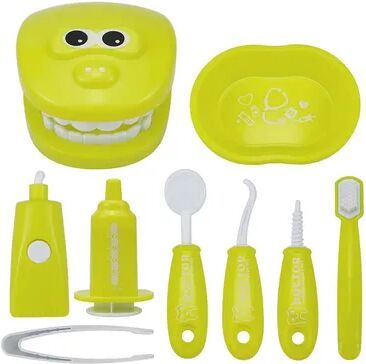 Discount Dollar Deals Montessori Early Learning Role Play Set For Kids Tooth Brushing Doctor Kit yellow