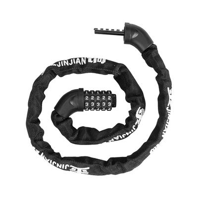 Zahlenkettenschloss SACHSENRAD "Secure Belt", schwarz, SicherheitsschlösserB:7cm L:100cm, Stahl, B:7cm L:100cm