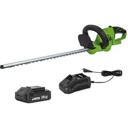 vitoGARDEN 20V EGO LI Akku-Heckenschere 51Cm Klinge + 2AH Lithium-Akku + VITO Schnellladegerät