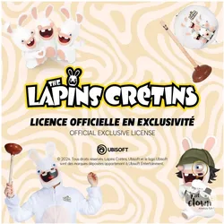 P'tit Clown, Grusskarte + Briefpapier, Einladung Lapins Cretins (8 Stk.)