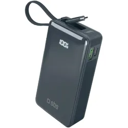 SBS TTBB10000LCDTCPD20B (10000 mAh, 20 W), Powerbank, Blau
