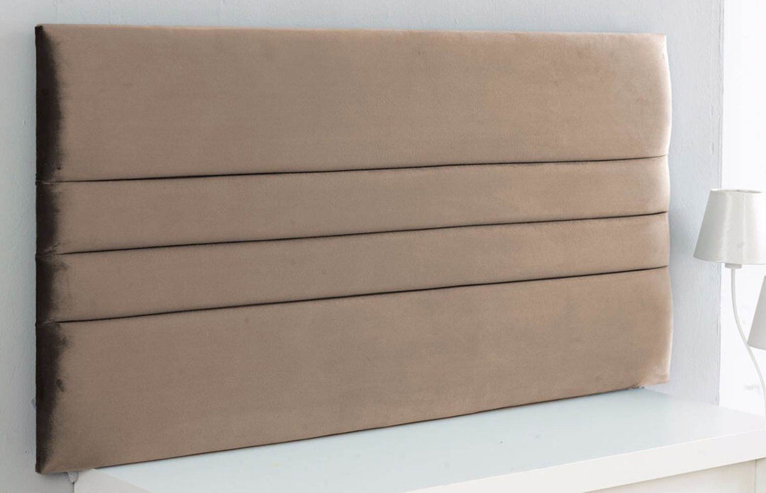 Fairmont Park Schmidt Upholstered Velvet Headboard Coffee Kingsize (5')