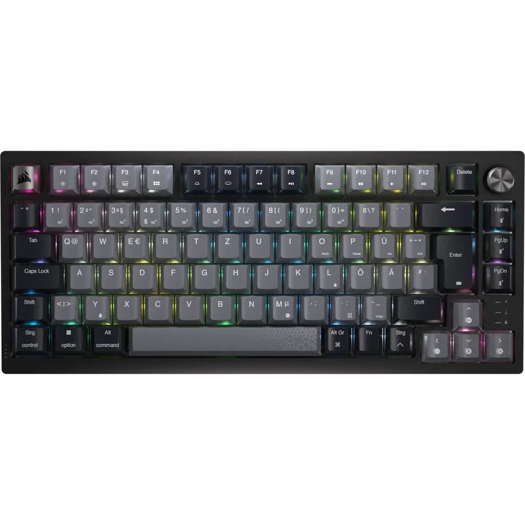 Corsair K65 Plus Wireless Gaming Tastatur RF kabellos + USB (Schwarz) CH-91D401L-DE