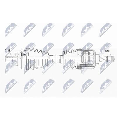 Nty Antriebswelle [Hersteller-Nr. NPW-VV-067] für Volvo